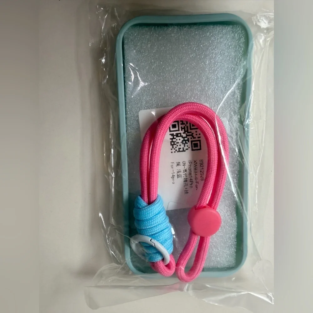 💗💙 Pastel Pink & Light Blue iPhone 14 Pro Case – Coquette / Y2K Aesthetic 💙💗